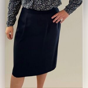 ❤️Classic Navy Blue Retro Chic Pencil Skirt
